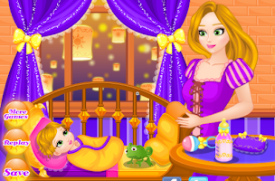 Long-Hair Mom Care Baby APK Screenshot Thumbnail #4