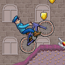 Cop bike run - race game mobile app icon
