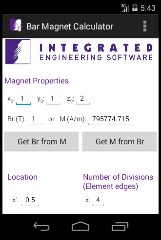 Bar Magnet Calculator