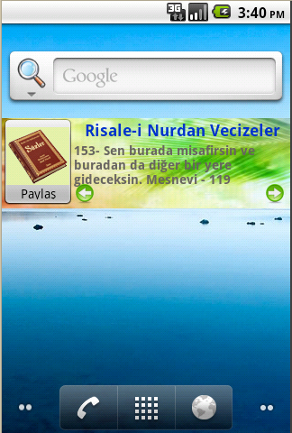 Risale-i Nur Vecizeler Widget