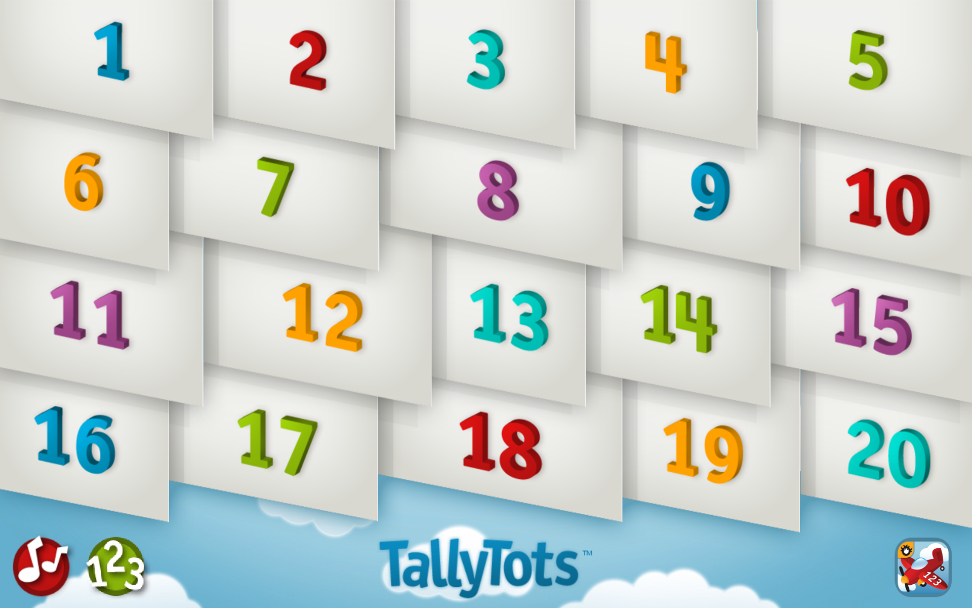 Android application TallyTots Counting screenshort