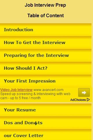 Job Interview Prep