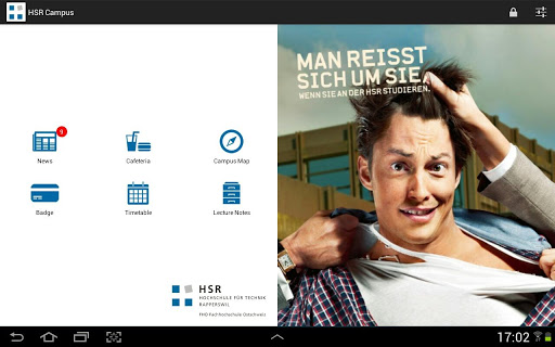 Screenshot HSR Campus App