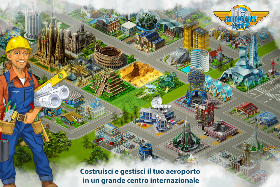 Android application Airport City transport manager screenshort