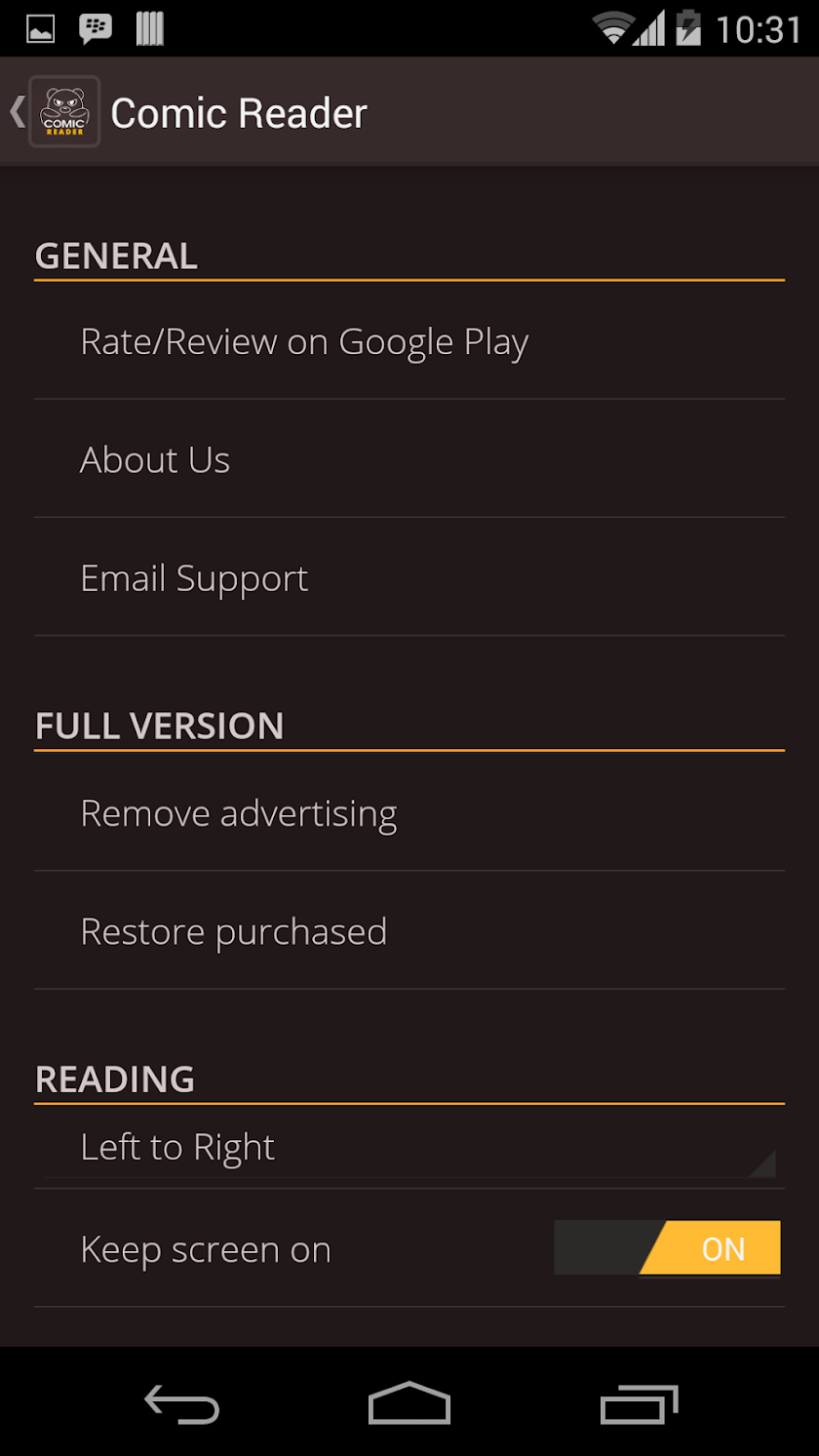 Comic Reader Screen 3