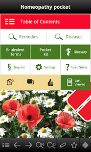 Android application Homeopathy pocket screenshot