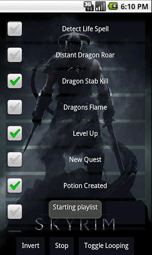 Skyrim Fan Soundboard Android app Screenshot 1