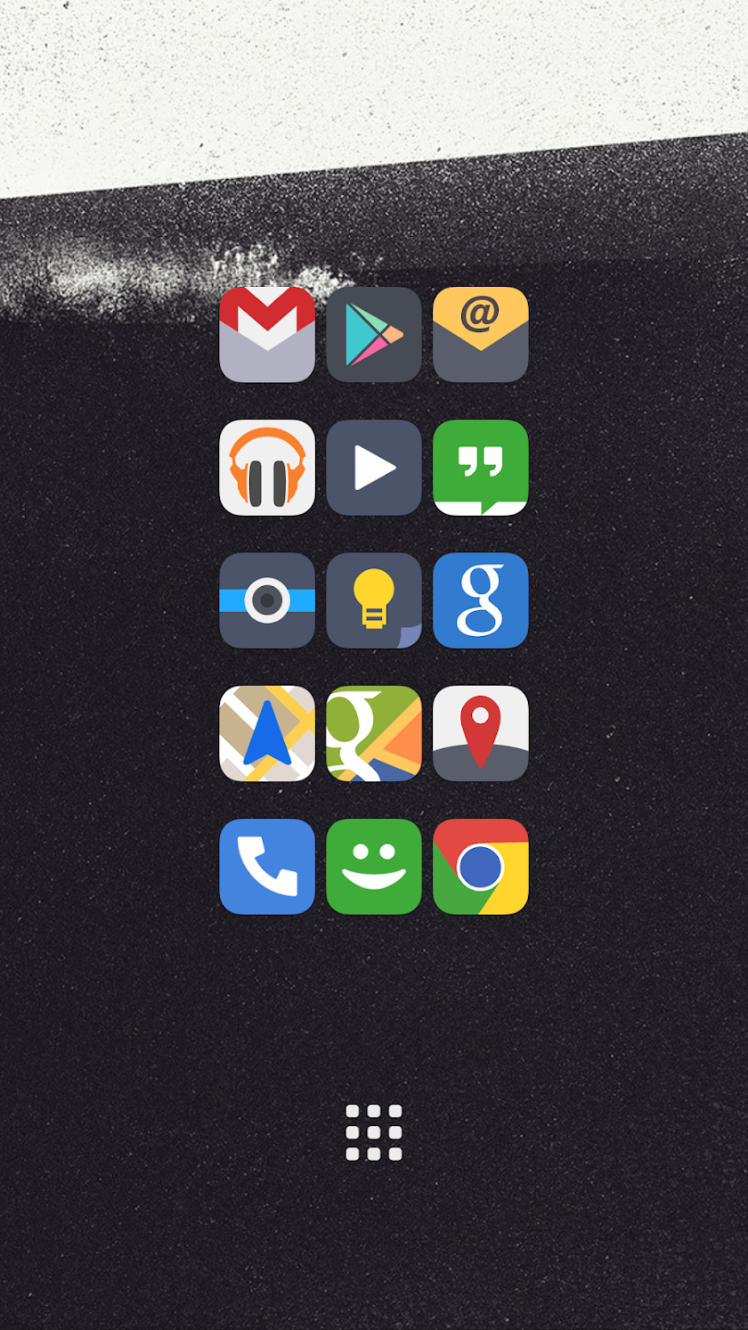 Flat iOS 7 Go Apex Nova Theme Screen 1