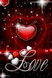 Red Heart Love Live Wallpaper