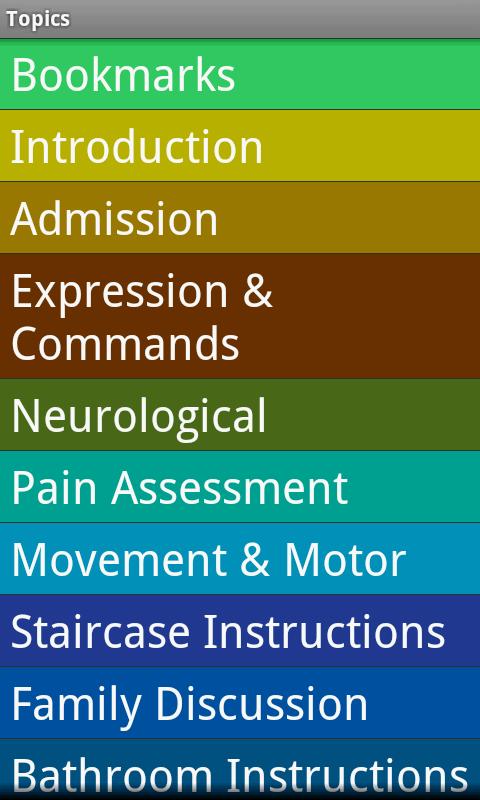 Occupational Therapy, Spanish Screen 2