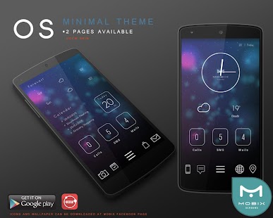 How to install UCCW OS Minimalist Theme Skin 1.0 unlimited apk for android