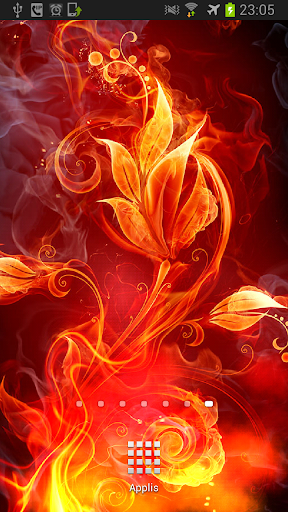 Fire Flower Parallax LWP
