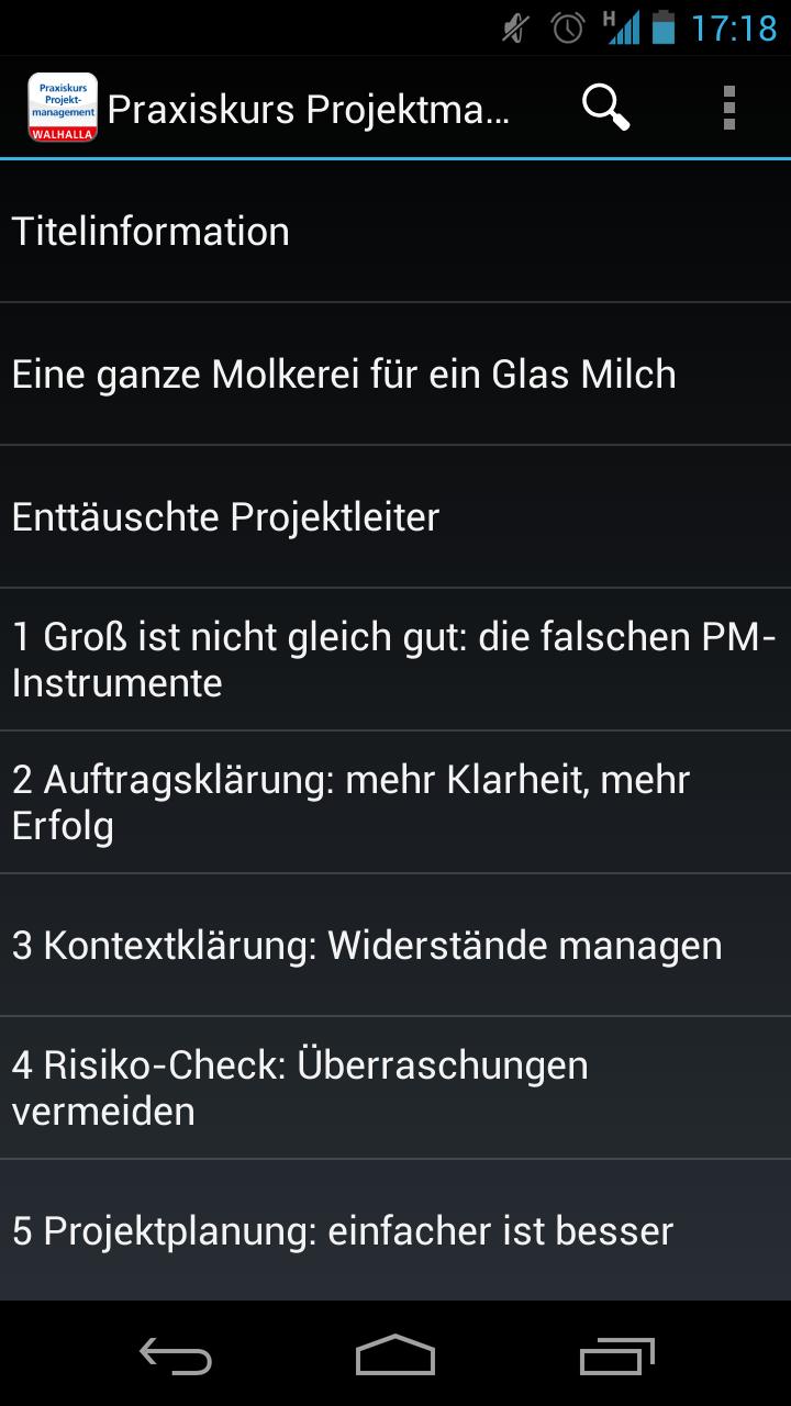 Praxiskurs Projektmanagement Screen 1