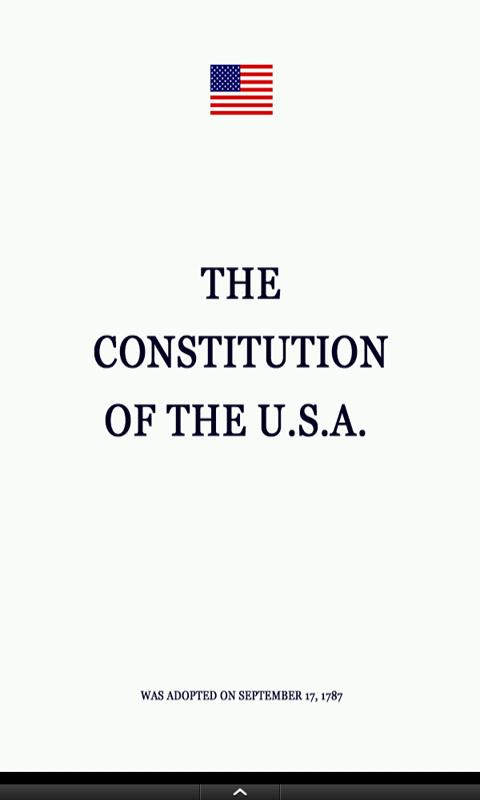 The Constitution of the USA Screen 2