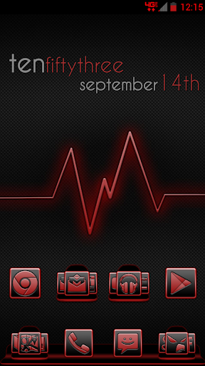 Serenity Launcher Theme Red