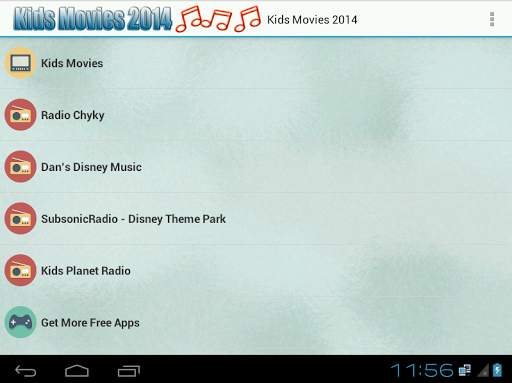 Kids Movies 2014 and Radio