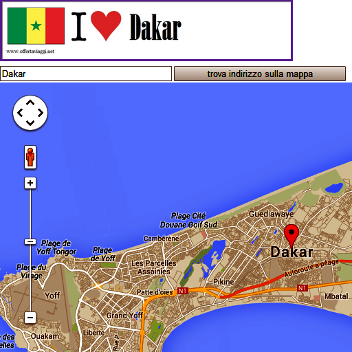 Dakar map