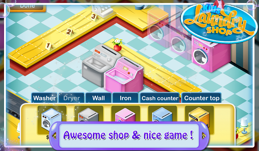 Kids Laundry Shop Screen 3