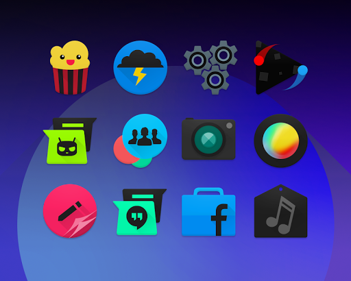 BLACKMoon - Icon Pack