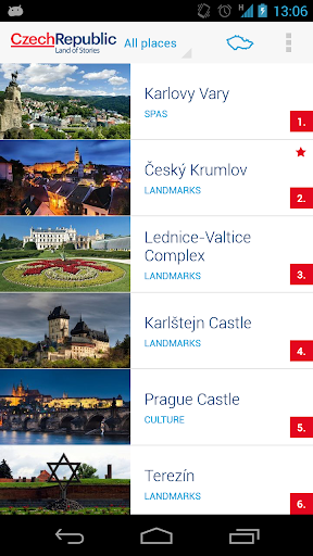 TOP100 Czech Republic's sights