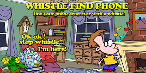 Android application Whistle find phone screenshort