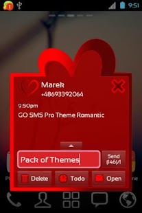 Free Download Theme Romantic for GO SMS Pro APK