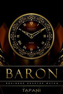 Baron Luxury Clock Widget - náhled