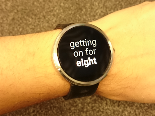 Android application timeish Watch Face screenshort