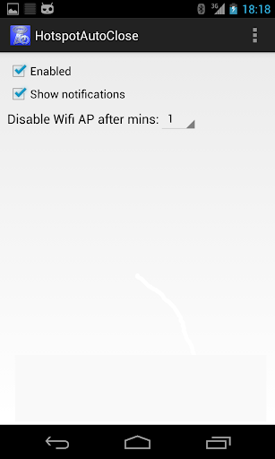 Hotspot Auto Close