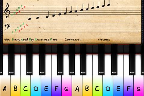 Android application Piano Note Trainer screenshort
