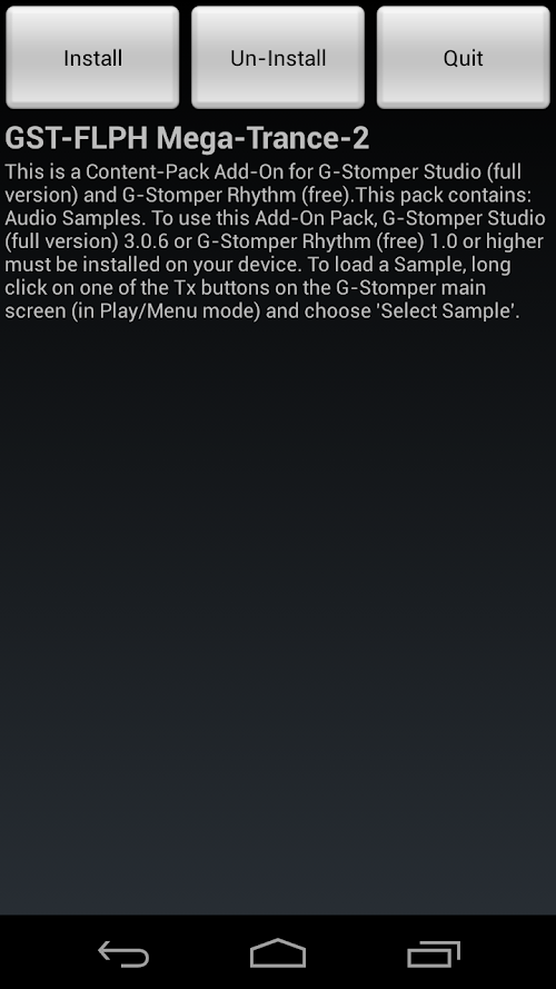 Android application GST-FLPH Mega-Trance-2 screenshort
