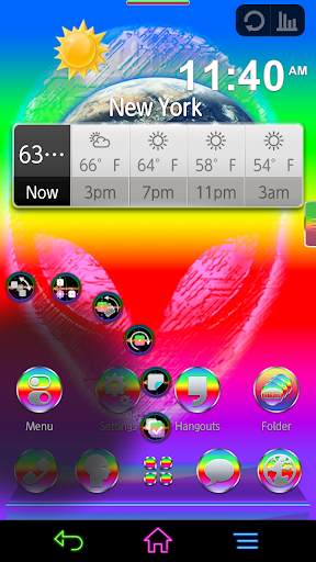 Alien Theme for Next Launcher