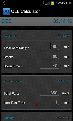 OEE Calculator