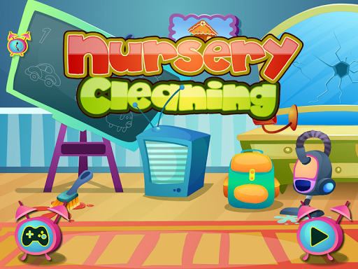 Nursery cleaning girls games