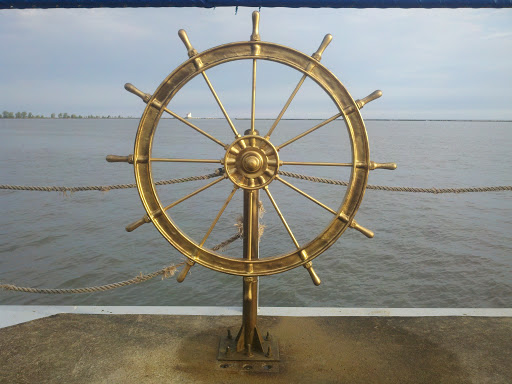 The Ship's Wheel at the End of the Pier
