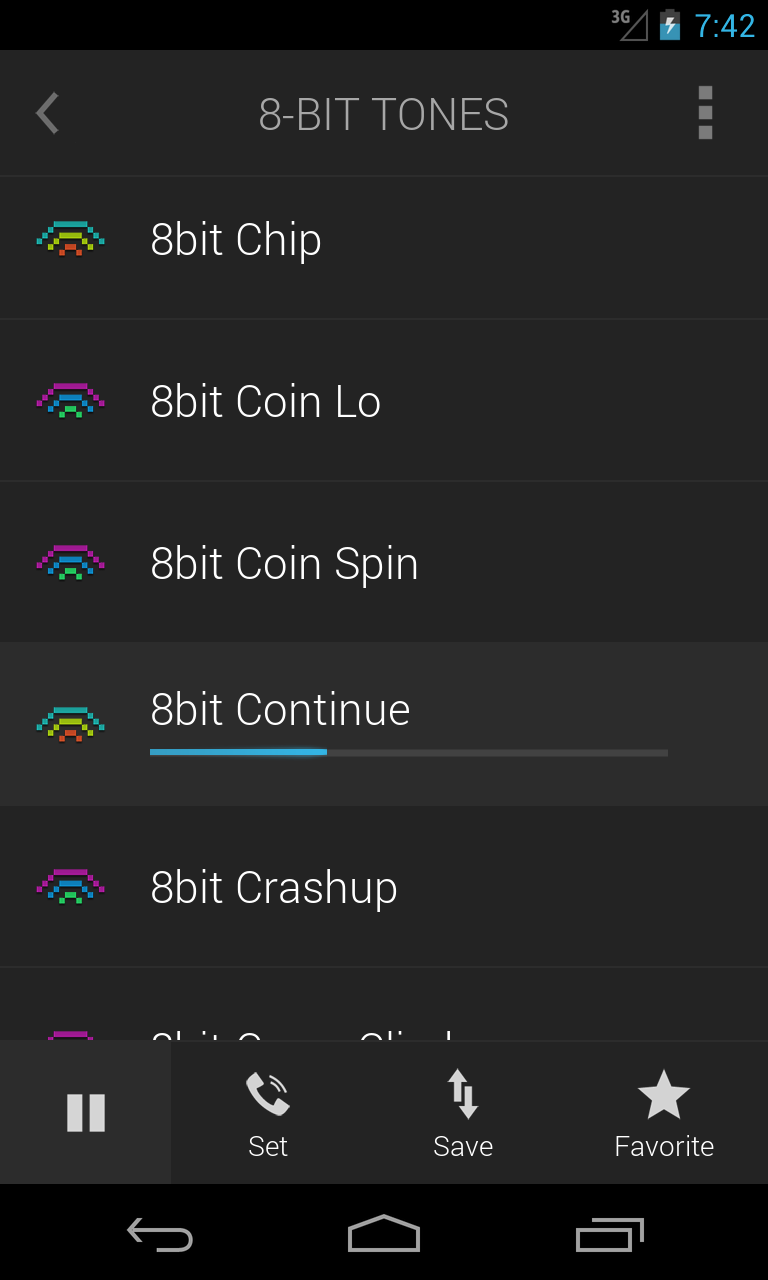 8-Bit Ringtones Screen 3