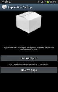 How to mod Application Backup lastet apk for laptop