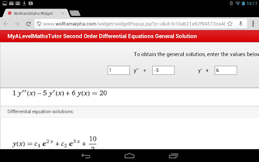 【免費教育App】Differential Calculator EQ2GEN-APP點子