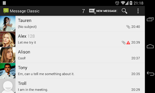   Messaging Classic - 4.4 Kitkat- screenshot thumbnail   