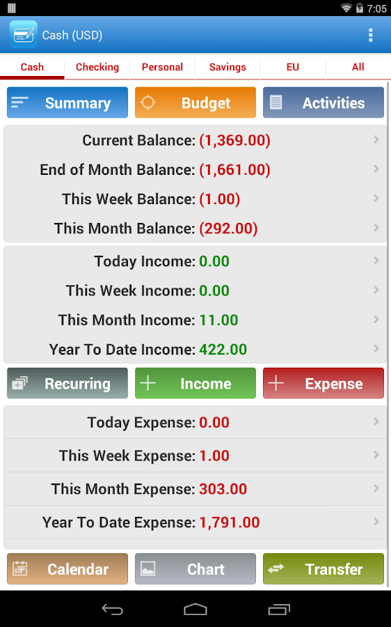 Expense Manager - screenshot