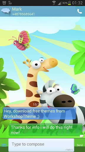 GO SMS Pro Theme animals Buy