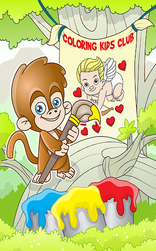 Valentines love coloring book