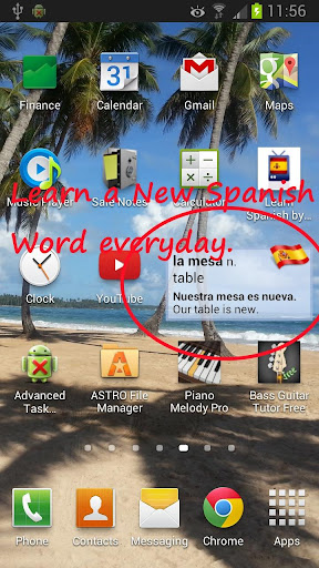 Spanish Word of The Day Widget