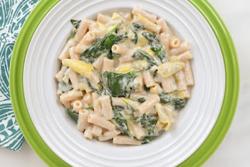 Spinach Artichoke Pasta Skillet