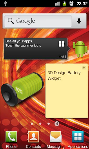 3D Design Battery Widget