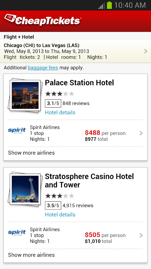 CheapTickets Cheap is good. screenshot