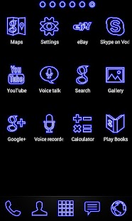 How to download Blue Neon Super Theme 1.0 apk for bluestacks
