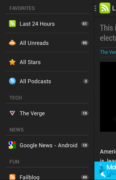 RSS Feeds Pro Screen 3