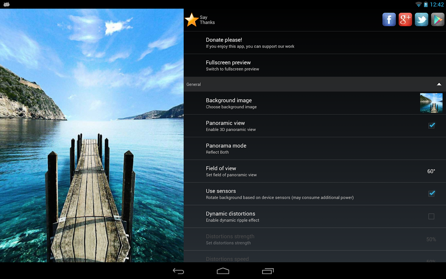 Panoramic Screen - screenshot