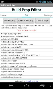 Build Prop Editor - screenshot thumbnail
